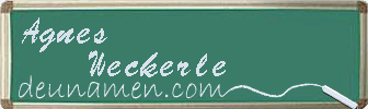 Agnes Weckerle Visitenkarte